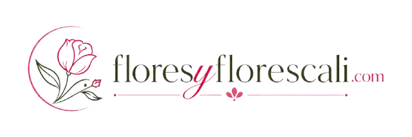 Logotipo de color flores y flores cali