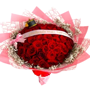 Ramo de Rosas Rojas con Diseño Romántico