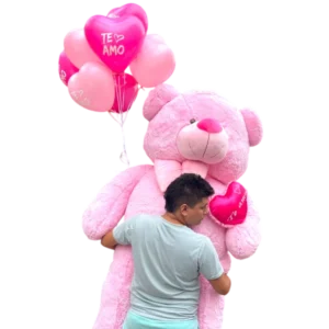 Oso de Peluche gigante con globos