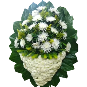 Arreglo Fúnebre de Flores Blancas
