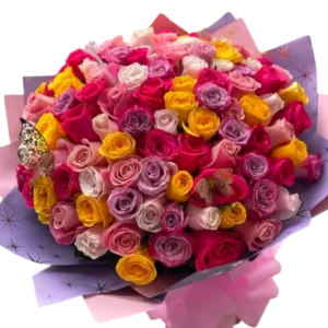 Bouquet Premium de Rosas Multicolor